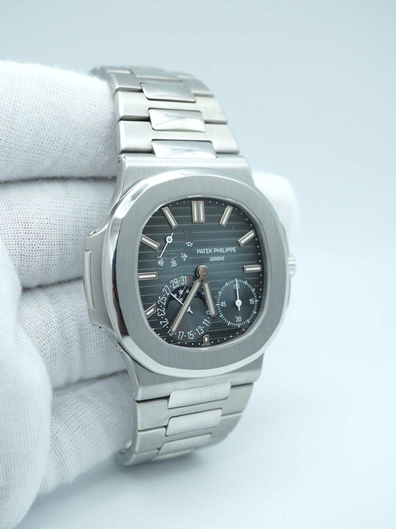 Patek Philippe 40 mm Nautilus / Bleu – Bild 4