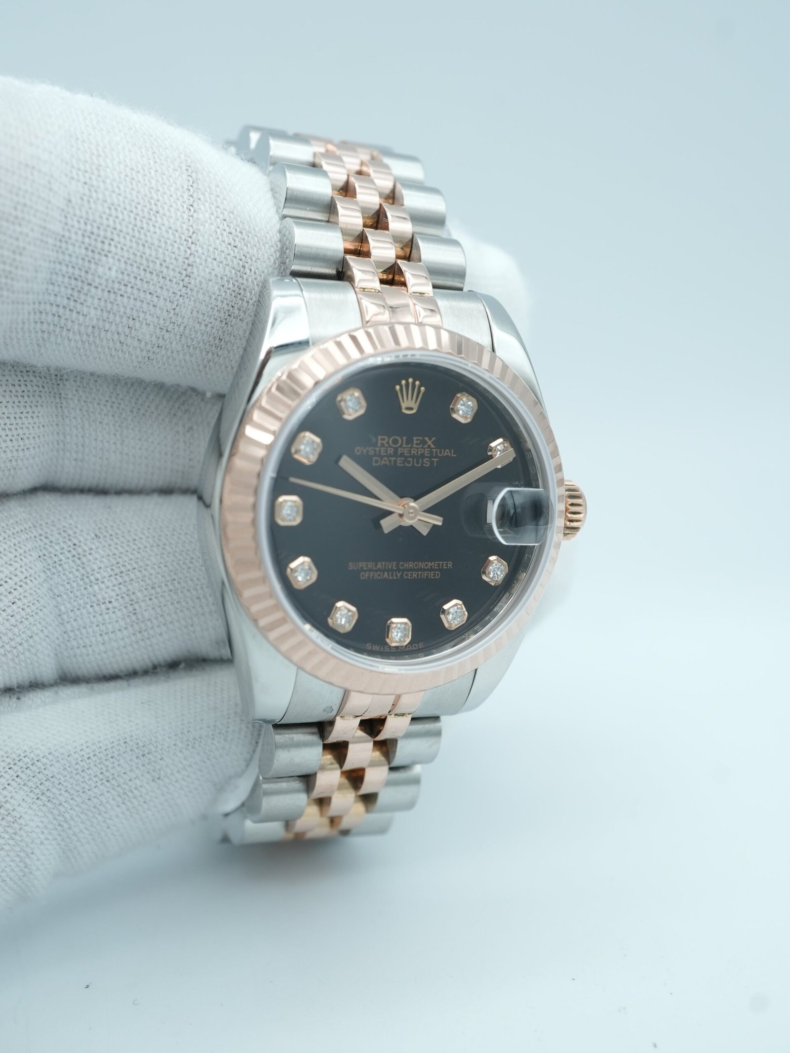 Rolex Datejust 31 mm / Black Diamond – Jubilee – Bild 4