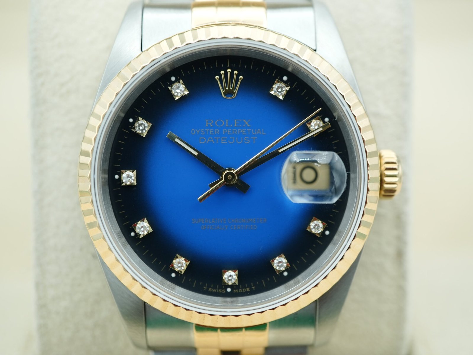 Rolex Datejust 36 mm / Blue Vignette Diamond – Jubilee – Bild 3