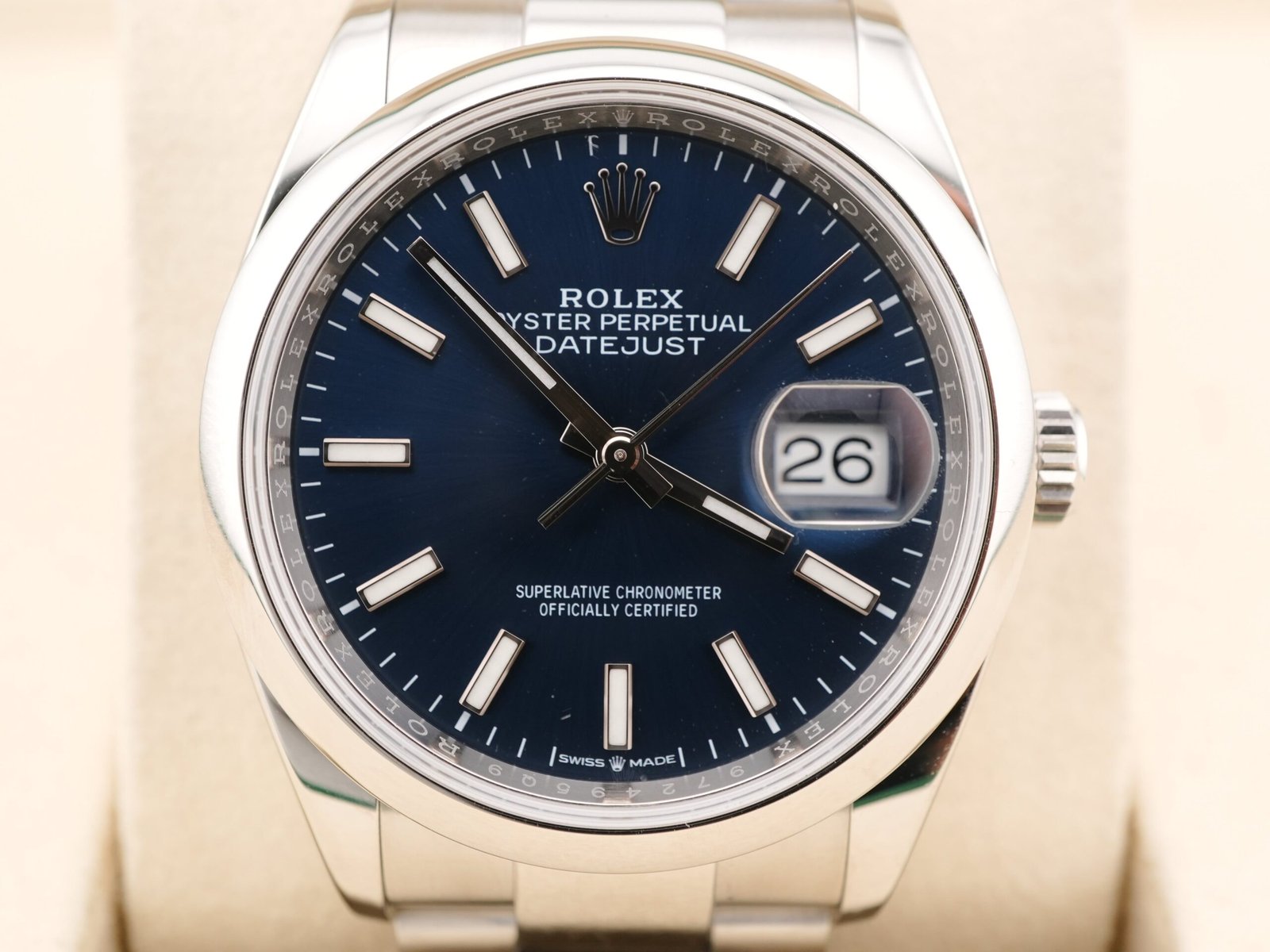 Rolex Datejust 36 mm / Blue – Oyster – Bild 3
