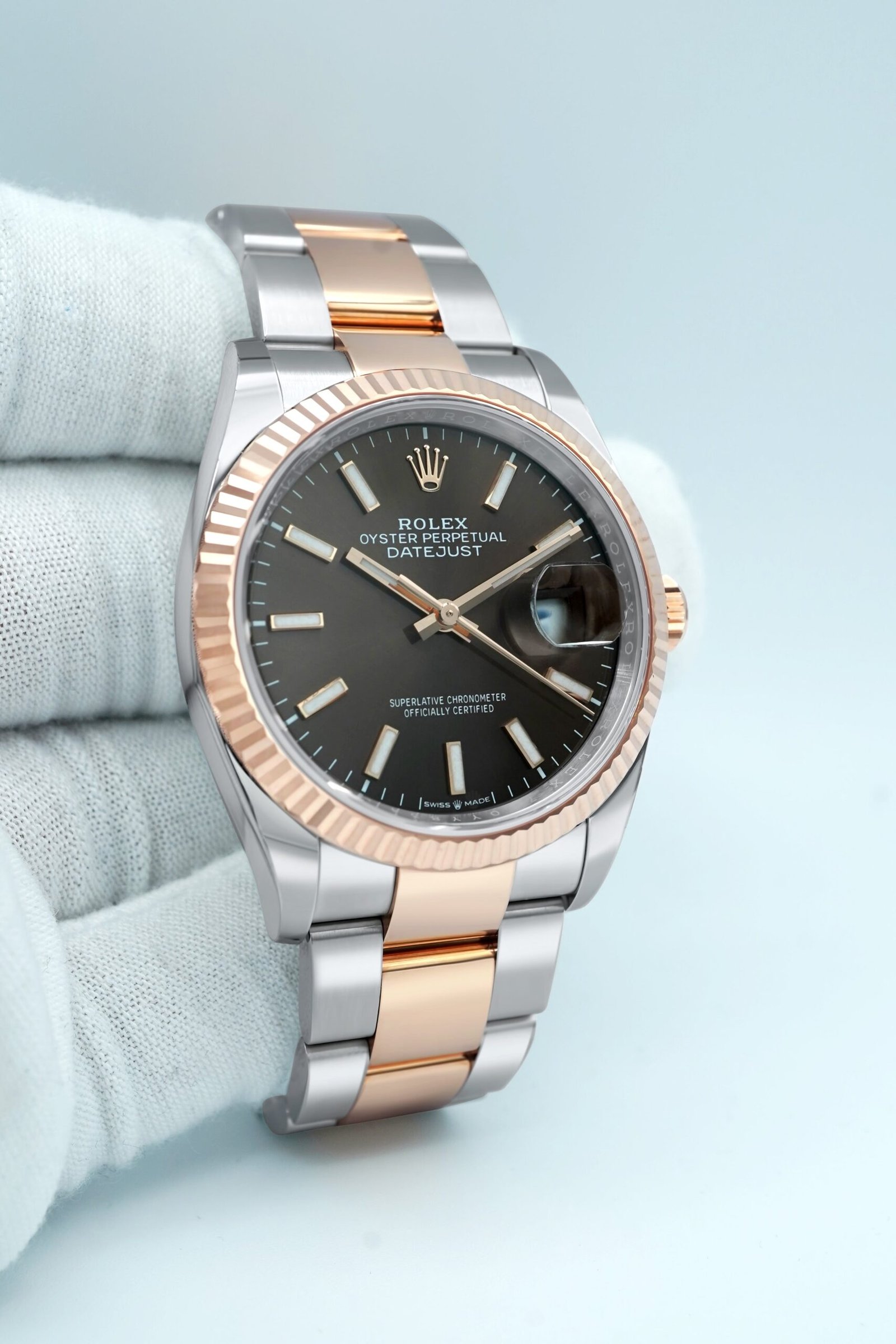 Rolex Datejust 36 mm / Brown – Oyster – Bild 3