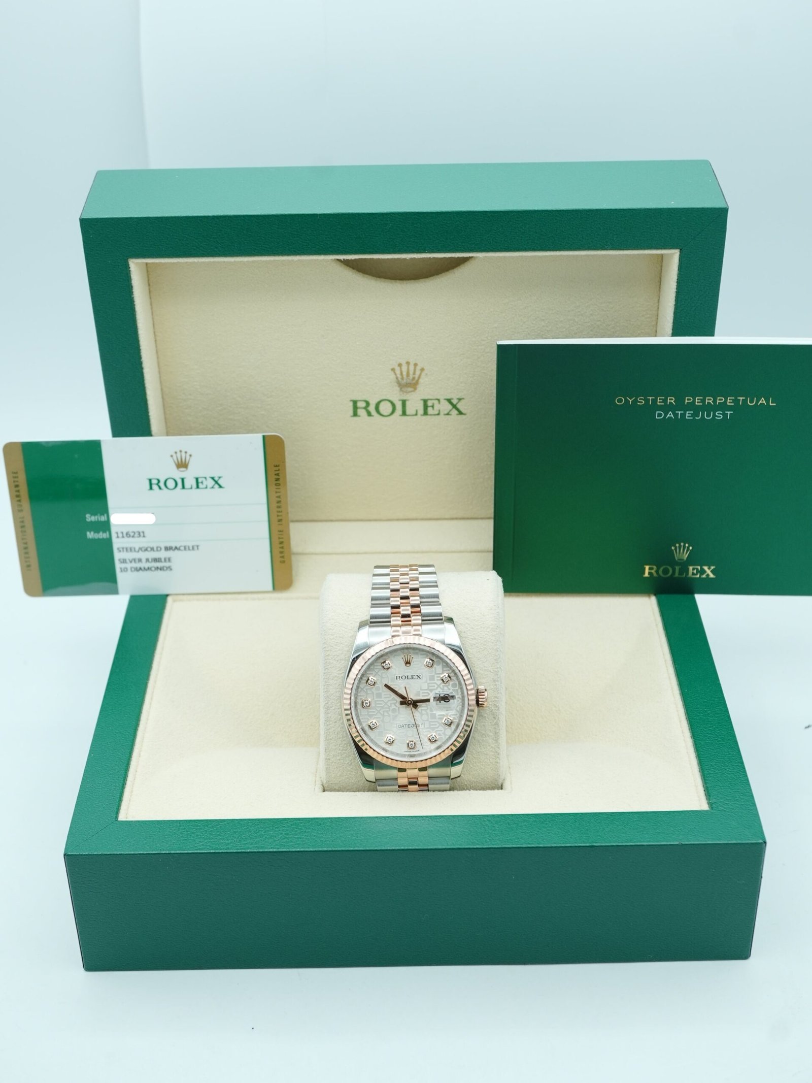 Rolex Datejust 36 mm / Silver Jubilee Diamond – Oyster – Bild 2