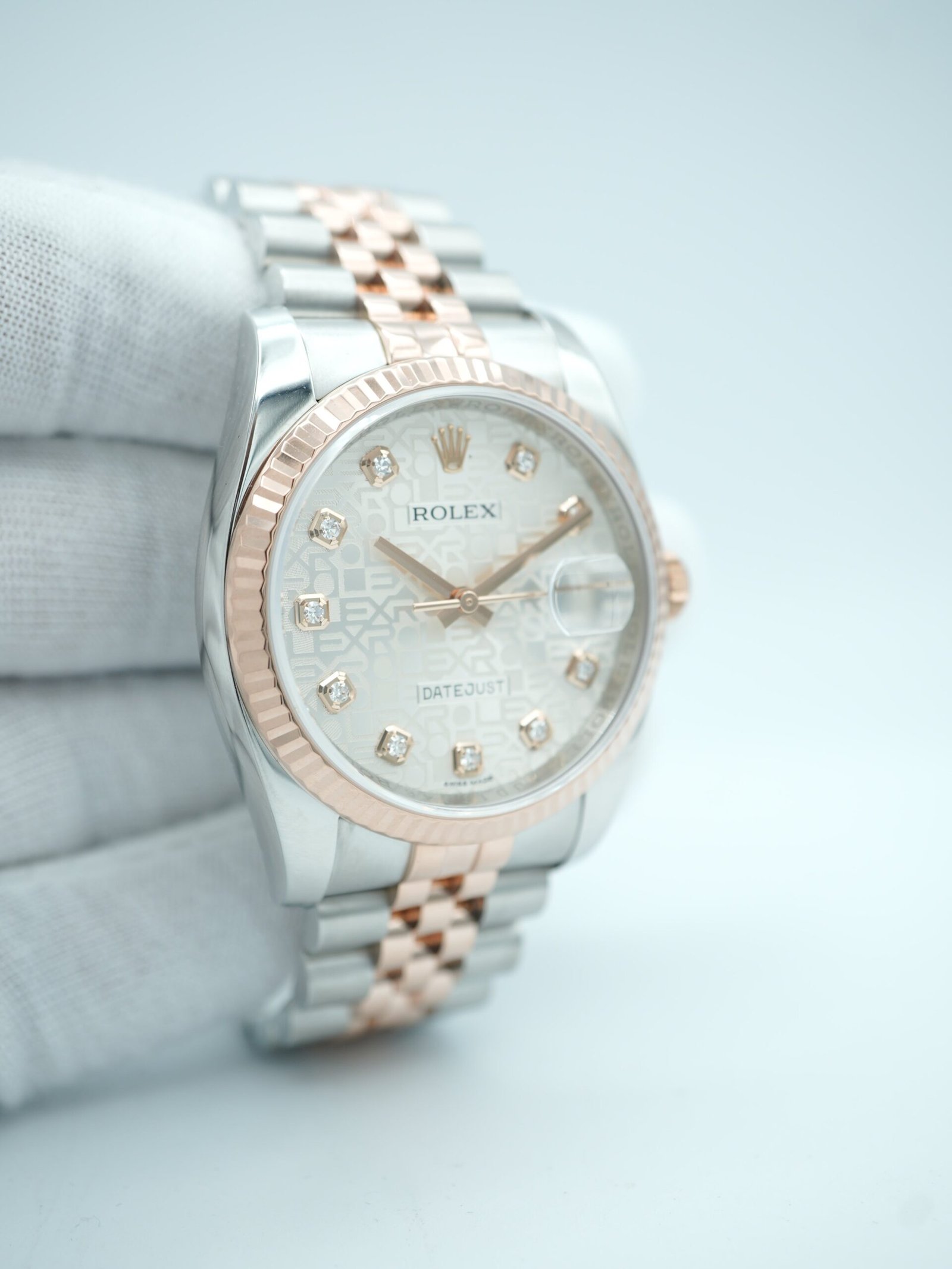 Rolex Datejust 36 mm / Silver Jubilee Diamond – Oyster – Bild 4