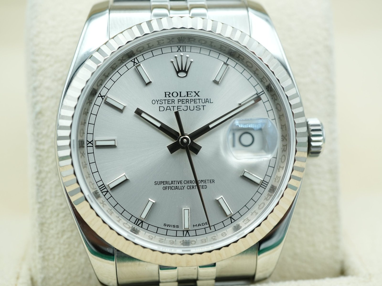 Rolex Datejust 36 mm / Silver – Jubilee – Bild 3