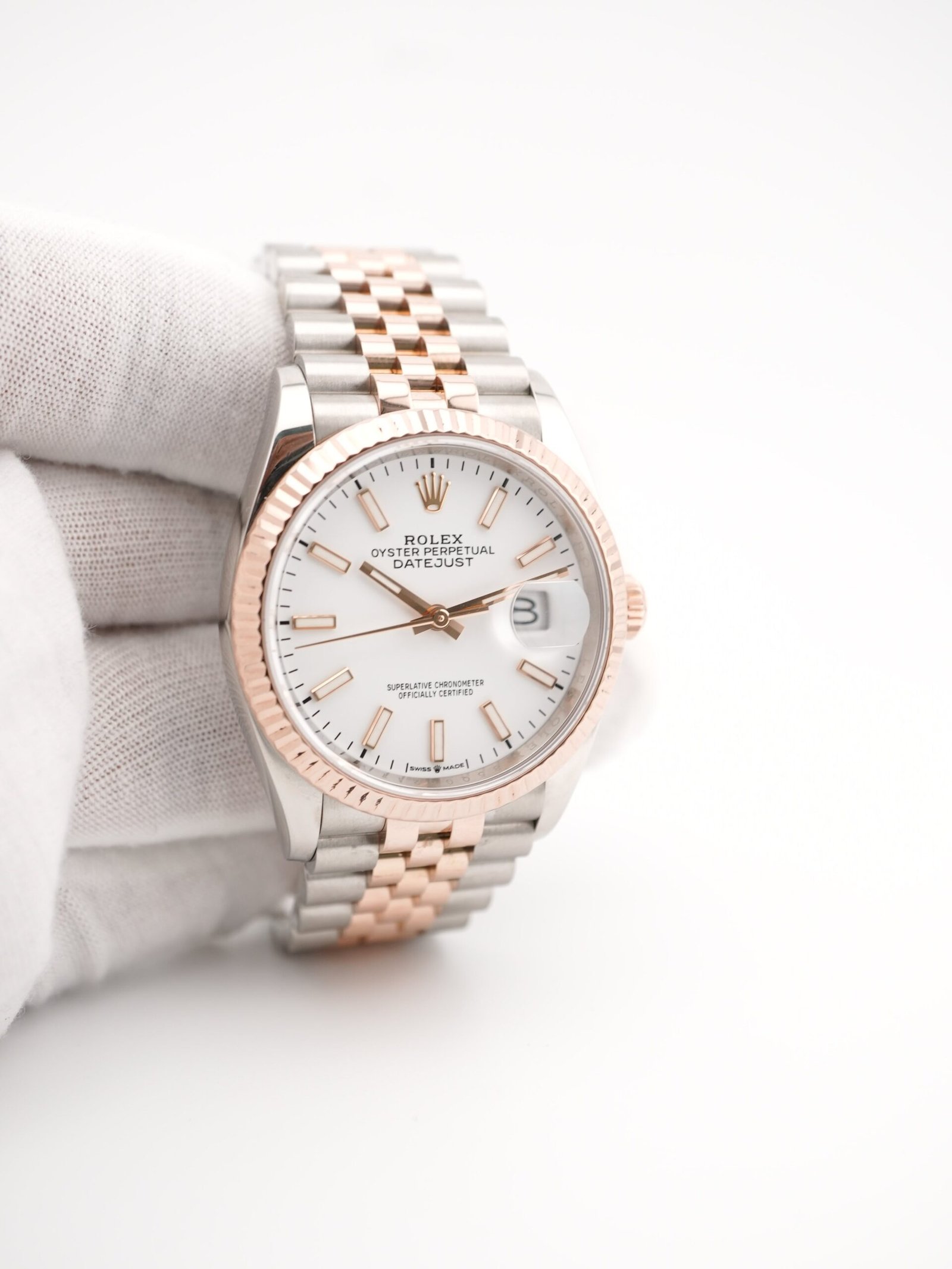 Rolex Datejust 36 mm / White – Jubilee – Bild 4