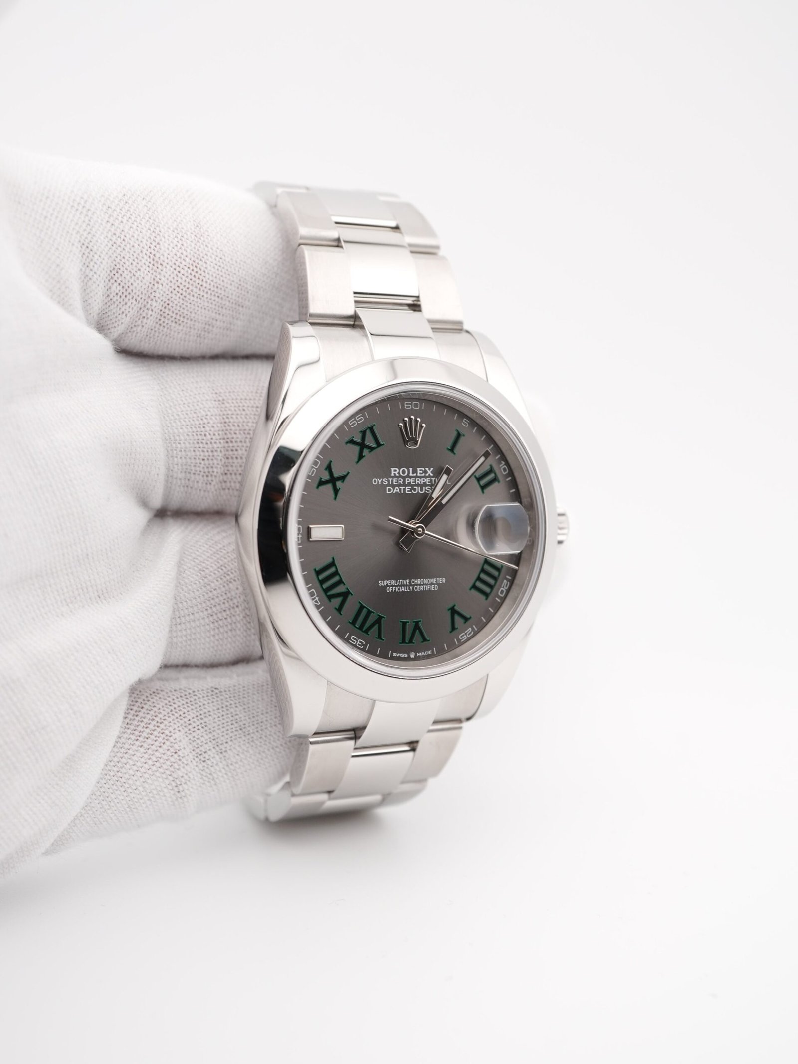 Rolex Datejust 41 mm / Slate Grey Wimbledon – Oyster – Bild 4