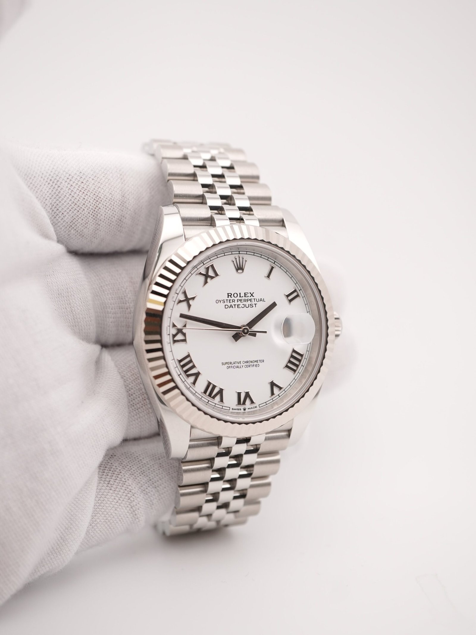 Rolex Datejust 41 mm / White Roman – Jubilee – Bild 4