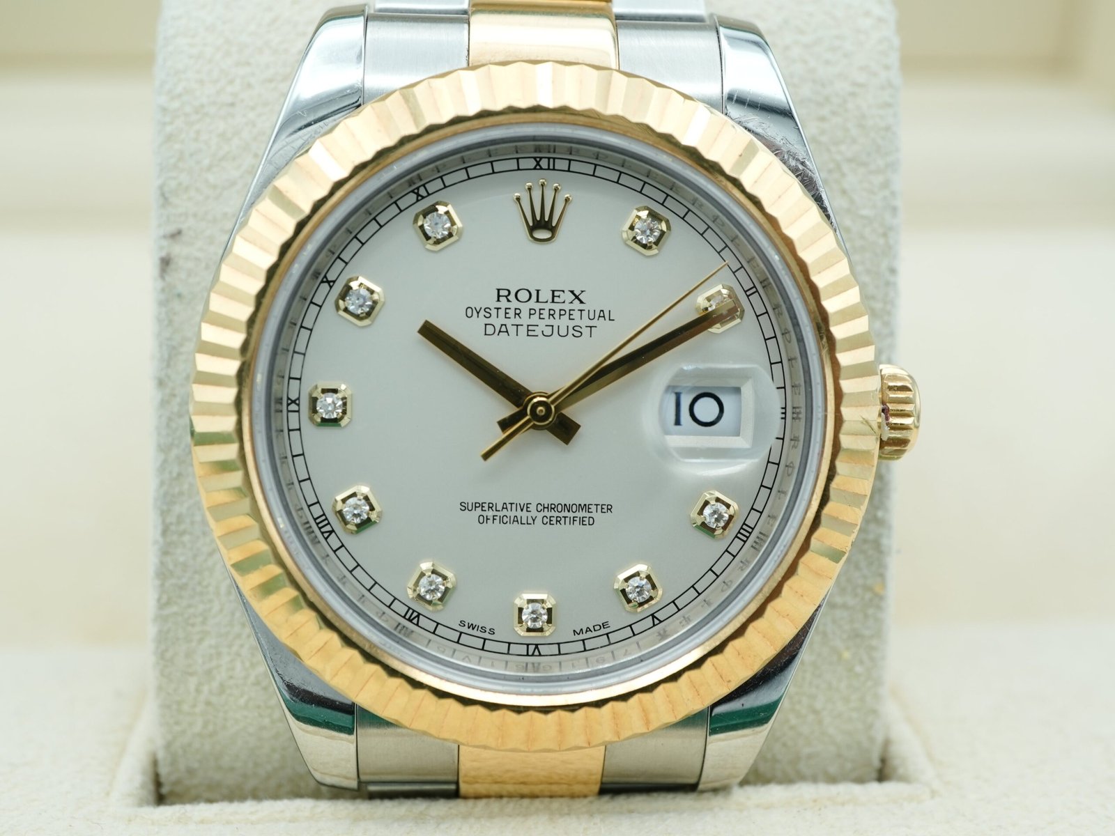 Rolex Datejust II 41 mm / Ivory Diamond – Oyster – Bild 3