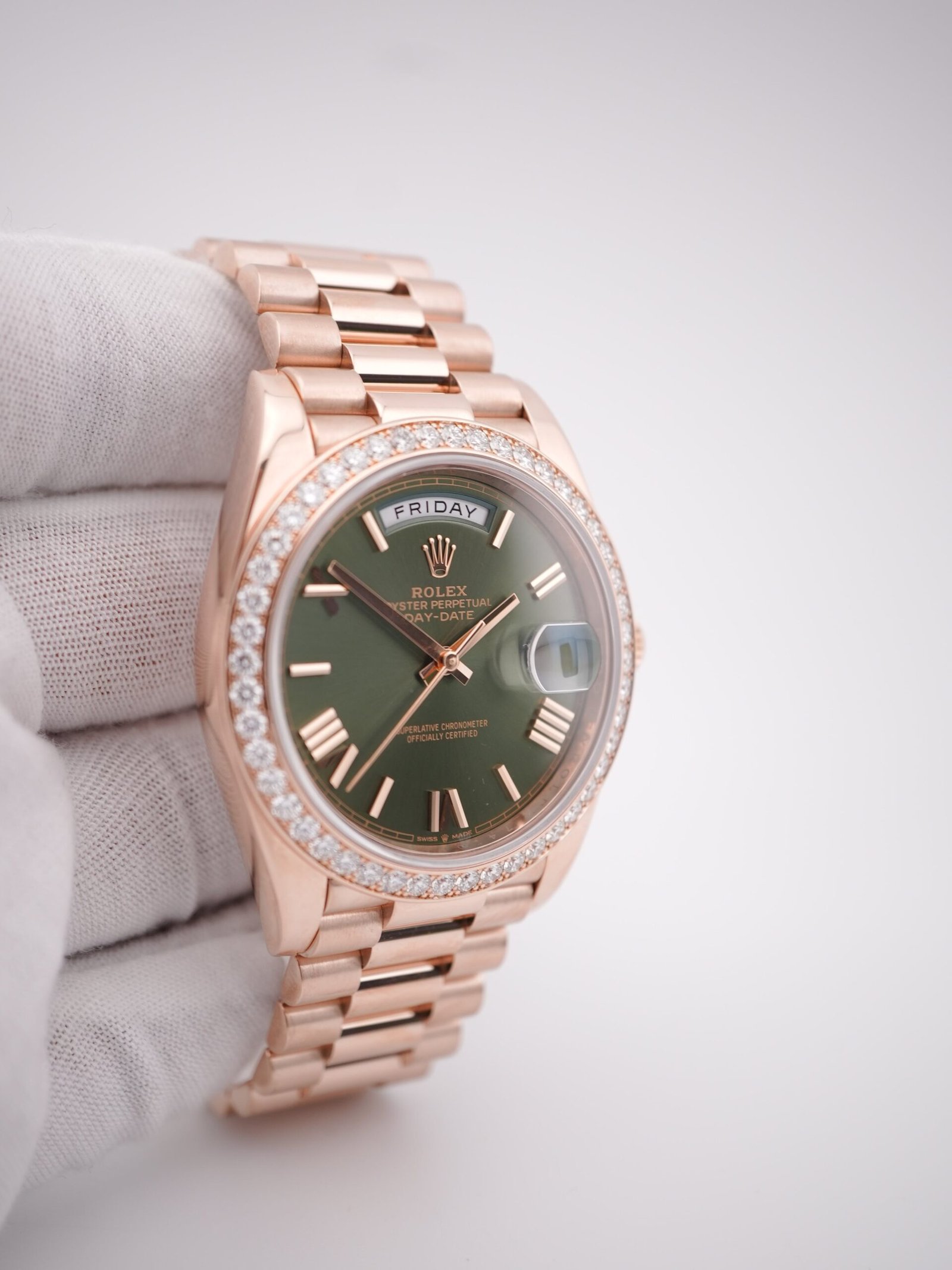 Rolex Day-Date 40 mm / Olive Green – President – Bild 3